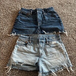 American Eagle Outfitters Dark and Light Jean Shorts